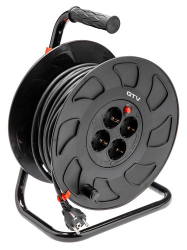 Extension cord reel GTV (4 outlets, 30m) GTVILGIKLIS30