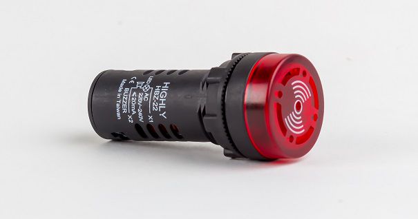 Buzzer with blinking LED red 230V Highly HBZ22-I