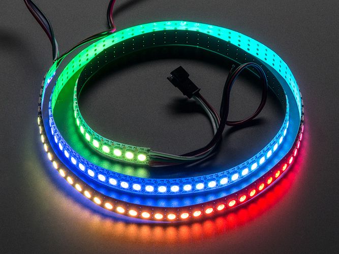 LED strip 5V 43.2W/m WS2812 144 LED/m RGB IC digital non-waterproof IP20 HM-144-RGB-IC-IP20
