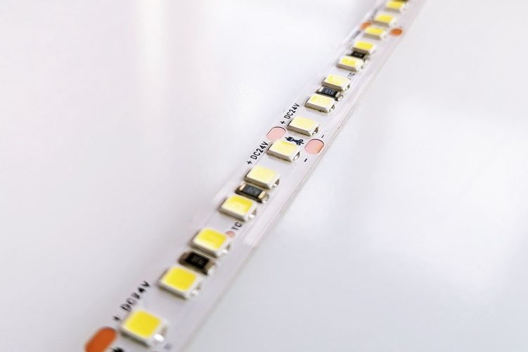 LED strip, 24V, 9.6W/m, non-waterproof, neutral white, 168LED/m, 115lm/W, AKTO HM-2835-168-96NWm24