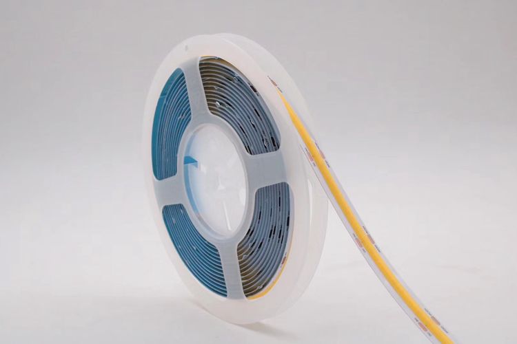 LED strip 24Vdc, 14W/m, COB 528LED/m, 1350lm, warm white 3000K, IP20, 180°, LEMLUX HM-COB528-WW24V