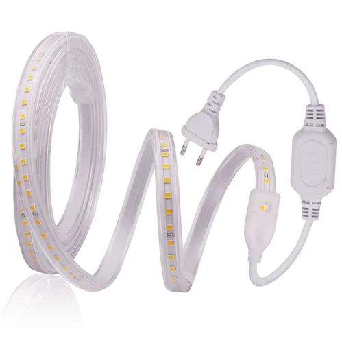 LED strip reel, 10m, 230Vac, 10W/m, 660lm/m, SMD 2835 60LED/m, neutral white 4000K, LEMLUX HM-SMD-230V10-NW