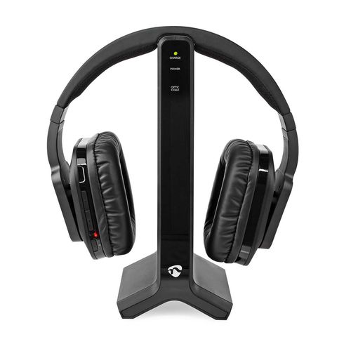 Wireless TV Headphones | RF | Over-Ear | Maximum battery play time: 8 hrs | 25 m | Digital Audio | Charging dock | Black HPRF321BK 5412810412181