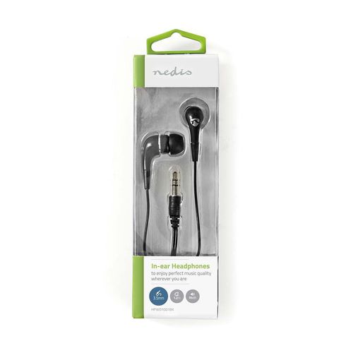 Juhtmega kõrvaklapid 3,5 mm pistikuga, mustad HPWD1001BK 5412810304677
