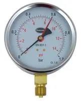 PRESSURE GAUGE, DIAL, 0 TO 1 BAR 34/651/0