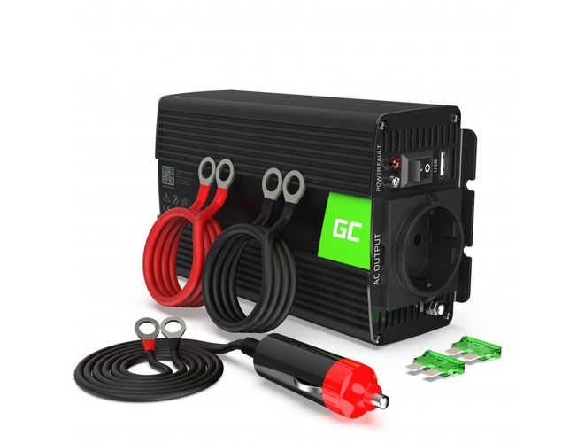 Green Cell Power Inverter 24V kuni 230V 500W/1000W modifitseeritud siinuslaine 24V kuni 230V INV04DE 5902719422232