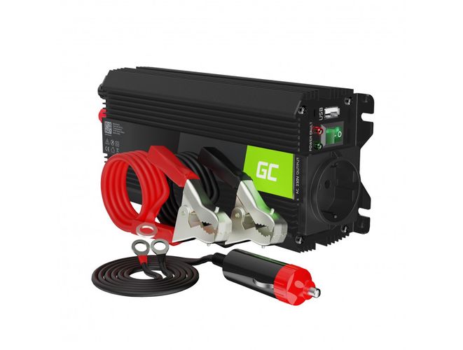 Green Cell Power Inverter PRO 24V to 230V 500W/1000W Modified sine wave INVGC04 5907813965029