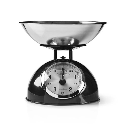 Kitchen Scales | Analog | Stainless Steel | Removable Bowl | Black KASC110BK 5412810286645