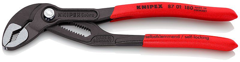 KNIPEX Cobra® grey atramentized 180 mm KNIP/8701180