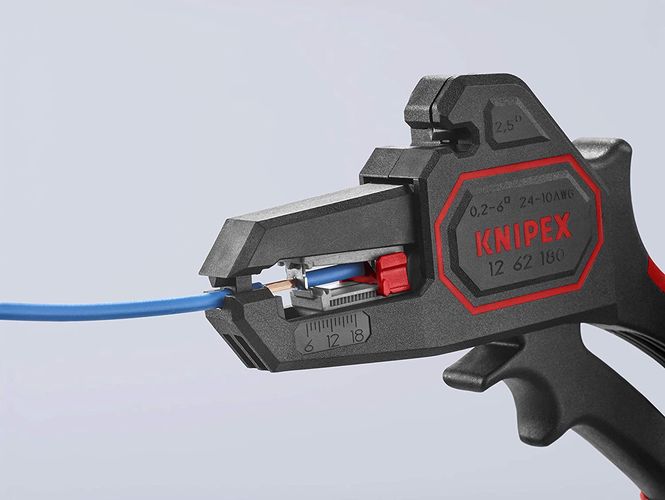 Automatic Insulation Stripper 0.2-6.0mm² 180mm, 12 62 180 KNIPEX KNIP1262-180 4003773054573