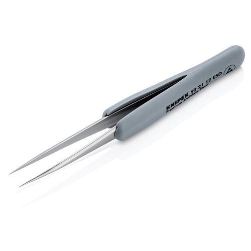 Прецизионный пинцет с резиновыми ручками 92 21 12 ESD Knipex KNIP/922112ESD 4003773088622