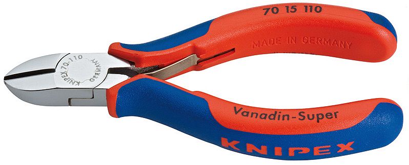 Diagonal Cutters Chrome Plated 110mm, 70 15 110 KNIPEX KNIP/7015110 4003773029649