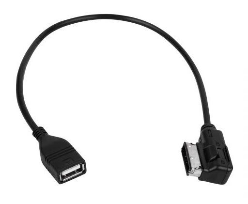 Aux adapter USB A socket, MMI 3G plug; Audi, Seat, Škoda, VW KOM0972 5901890034647