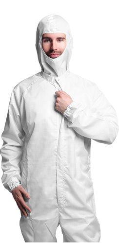 Cleanroom coverall ESD/cleanA/L/wh