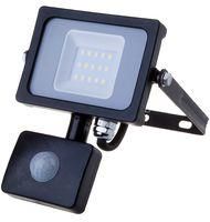 10W PIR SENSOR FLOODLIGHT 4000K BLACK 437 VT-10-S