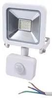 10W LED FLOODLIGHT, 1M CABLE, WHITE, PIR PELL0283