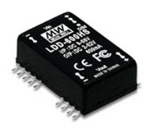 DC-DC постоянный ток LED драйвер 9-56V:2-52V 500mA SMD стиль, MEAN WELL LDD-500HS