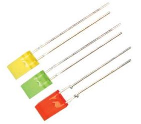 LED Diffuse Green 3.7mcd 140° 2x5mm LED2x5G