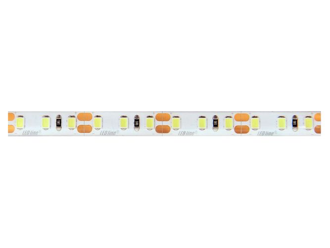 LED strip 24V 9.6W/m hermetic IP65, 120LED/m SMD2835, neutral white 4000K 115lm/W, LED LINE 477071 5907777477071