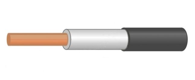 Монтажный провод LI2G Cu 1mm2 силиконовый черный -50÷180°C L1/1BA/Li2G