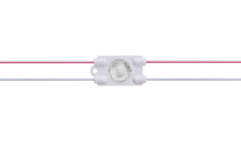 LED moodul 12V 0.5W, 63lm, külm valge 6500K, 170°, IP67, LEMLUX LM-1050-CW