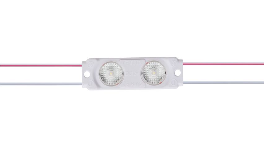 LED module 24V 1W, 122lm, cold white 6500K, 170°, IP67, LEMLUX LM-2100-CW-24V