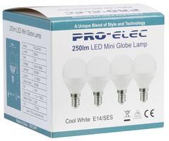 LED LAMP, FROSTED, 4000K, 250LM, 25W PEL00143