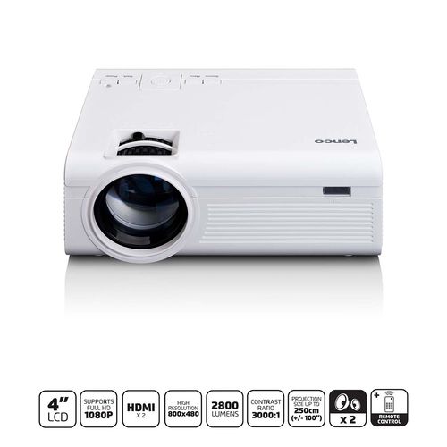 LCD Projector with high resolution, supports Full HD 1080P content White LPJ-280WH 8711902085133