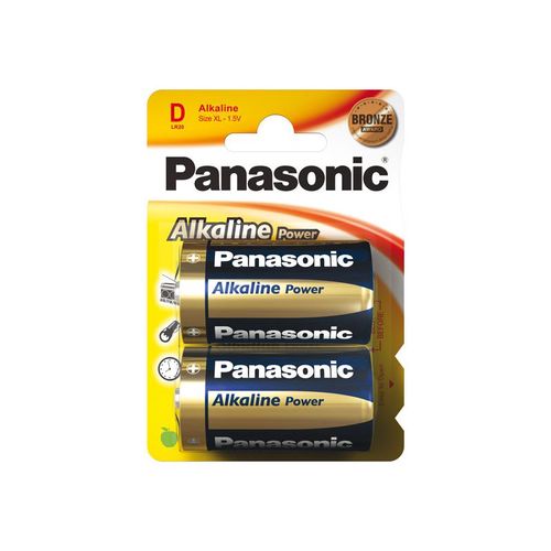 Leelispatarei R20 (D) 1.5V Panasonic Alkaline Power (2tk. komplektis) R20A/PAN/A-BL2 5410853039211