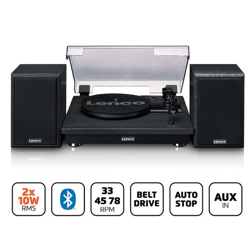 Record Player with Bluetooth® reception and two external speakers LS-100BK 8711902091240