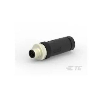 Pistik Standard Circular Connectors, Wire-to-Wire, 8 Position, Sealable, Wire & Cable, Signal, PBT, A Polarization Code, Polyamide 66 GF25, M12 M12-MS-8CON-PG9-MU