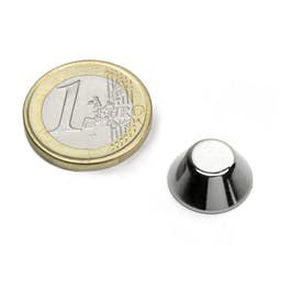 Конусный магнит Ø15/8 мм, высота 6 мм NdFeB N42 MAG/15/8x6C