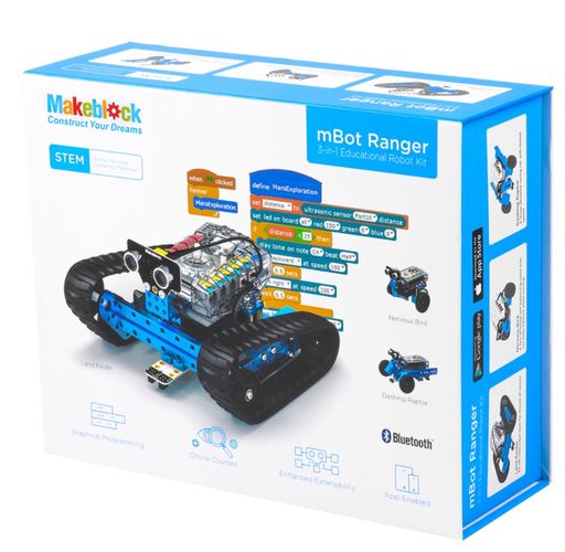 Robot -konstruktor kolm ühes mBot Ranger (Bluetooth) MakeBlock (90 osa) MB/90092 6928819504400