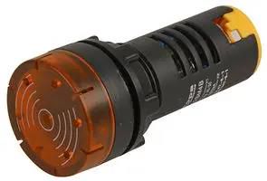LED LAMP WITH BUZZER, FLASH, 24V, AMBER RAD22SM5B