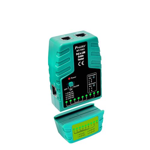 PoE ja LAN kaabli tester, RJ11/RJ12/RJ45, Pros'sKIt MT-7063 4711552159295