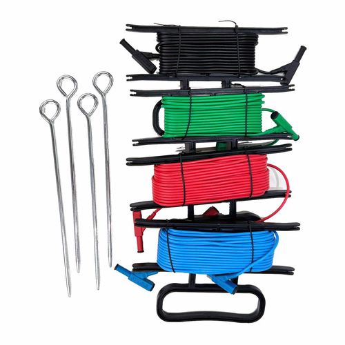 Maandustakistuse testimise komplekt (4 kaablit 20m/20m/5m/5m/5m ja 2 maandamisvarrast) MULTICHECKER/ERS 8435394776385