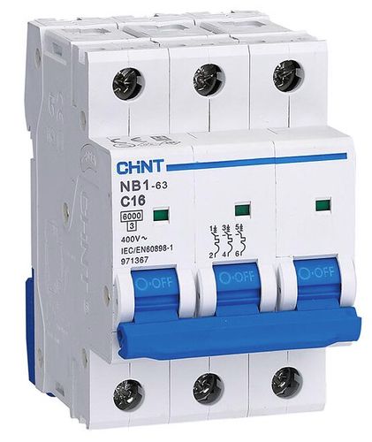 NB1-63 3P D25 6kA MCB, CHINT NB1633ND25A 6925808306229