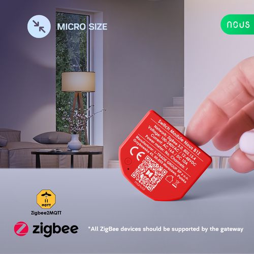 Nous B1Z ZigBee Smart Switch moodul 1 kanaliga, ilma voolumõõturita NOUS-B1Z 5905072800471