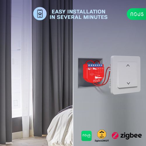 Nous B4Z ZigBee Smart Curtain moodul NOUS-B4Z