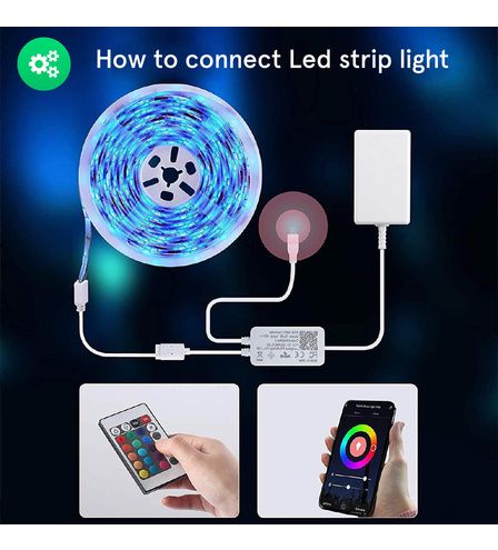 Smart RGB WIFI LED Strip F1, 5m, 24W, TUYA / Smart Life NOUS-F1 5907772033739