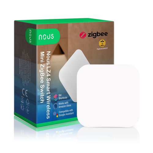 NOUS LZ4 мини умный беспроводной ZigBee выключатель, TUYA / Smart Life NOUS-LZ4 5907772033548