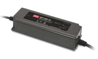 LED Impulsstoiteplokk 60,12W, 36V, 1.67A, PFC, IP67, MEAN WELL NPF-60-36