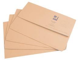 DOCUMENT WALLETS, A4/FOOLSCAP, 50PK BUFF KF23010