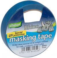 BLUE UV RESISTANT TAPE 25MM X 25M ROLL 00702525UL