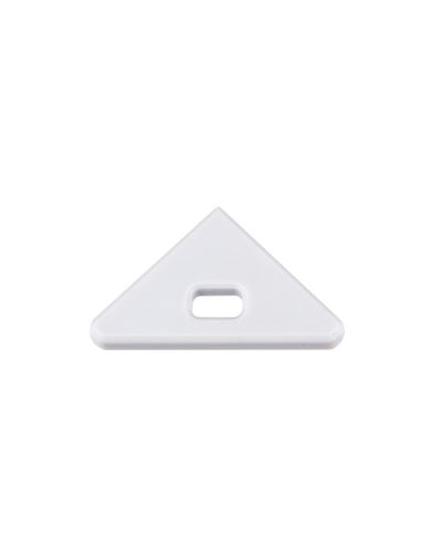 Endcap for LED profile CORNER LINE, gray, with hole OP2-EC-COR-G-WH 5908293402776
