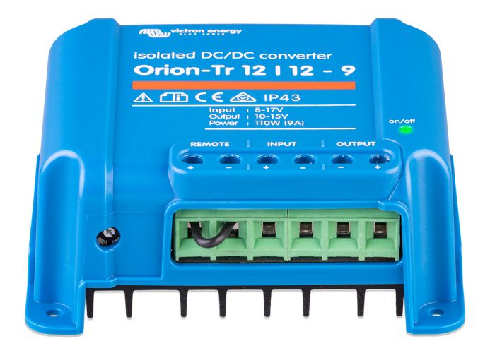 Преобразователь напряжения DC / DC 12V: 12V 9A 110W Orion-Tr, гальванически изолированный, IP43, в блистерной упаковке, Victron energy ORI121210110R 8719076016878