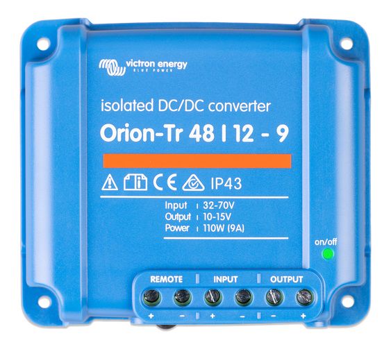 Orion-Tr DC-DC muundurid galvaanilise isolatsiooniga Orion-Tr 48/12-9A (110W) isoleeritud DC-DC muundur ORI481210110 8719076016762