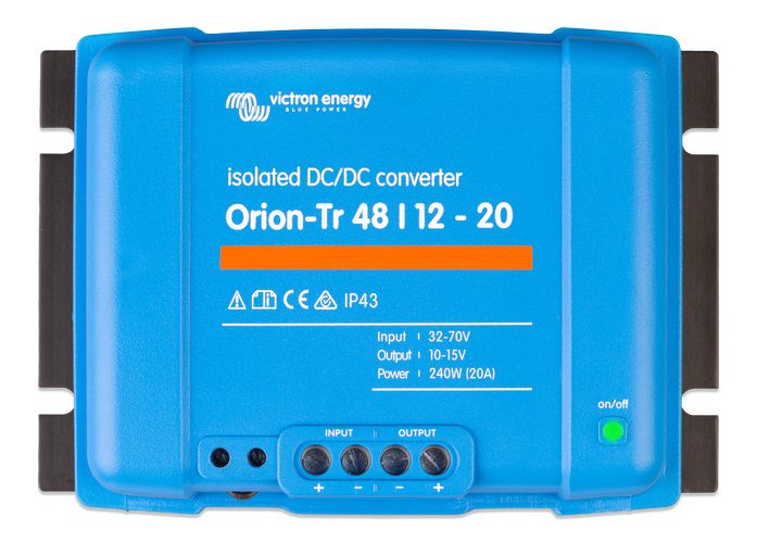 Orion-Tr DC-DC muundurid galvaanilise isolatsiooniga Orion-Tr 48/12-20A (240W) isoleeritud DC-DC muundur ORI481224110 8719076035282