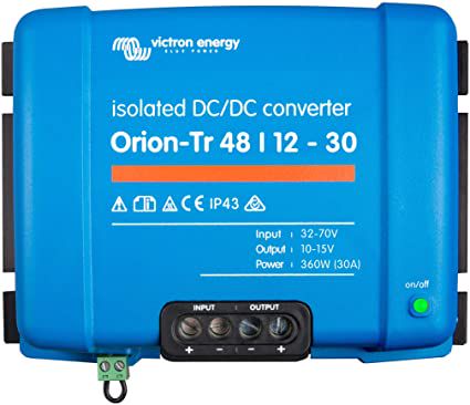 Orion-Tr DC-DC muundurid galvaanilise isolatsiooniga Orion-Tr 48/12-30A (360W) isoleeritud DC-DC muundur ORI481240110 8719076038870