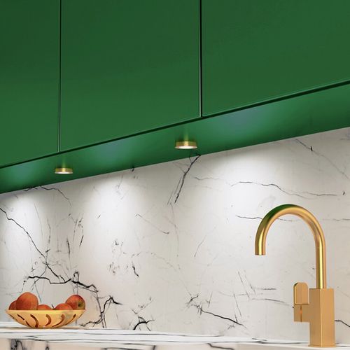 OVAL under cabinet LED luminaire 2W, gold, 4000K OVAL-2W-ZL-DY-40K-01 5908293403155